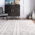 thumbnail image 4 of nuLOOM Sarina Diamonds Area Rug, 6' 7" x 9' Oval, Grey, 4 of 4