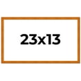 thumbnail image 2 of 23x13 Honey Brown Real Wood Picture Frame Width 0.75 inches | Interior Frame Depth 0.5 inches |, 2 of 8