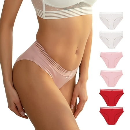 

Cinvik Womens Cotton Underwear Plus Size Cheeky Panties Teen Girl Underwear Size M