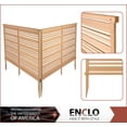 thumbnail image 3 of 4ft. H x 5.3ft. W Fresno WoodTek Vinyl Cedar Color Screen Kit (2 Panels), 3 of 12