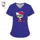 thumbnail image 3 of Camiseta de verano para hospital, camiseta para mujer, camisetas 2023, camisetas para mujer, camisetas con bolsillos, uniforme de enfermera, Hello Kitty, ropa de mujer con cuello en V, 3 of 5
