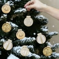 thumbnail image 6 of Christmas Ball Ornaments Set, 16Pcs Gold Assorted Xmas Tree Ball Ornaments, Clear Plastic Shatterproof Xmas Ball Hanging Christmas Tree Hanging Ornaments for Xmas Decor 2.4Inch, 6 of 6