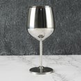 thumbnail image 4 of Copa de vino plateada resistente, irrompible, para vino tinto y champán, 500 ml, diseño alto y elegante, 4 of 5