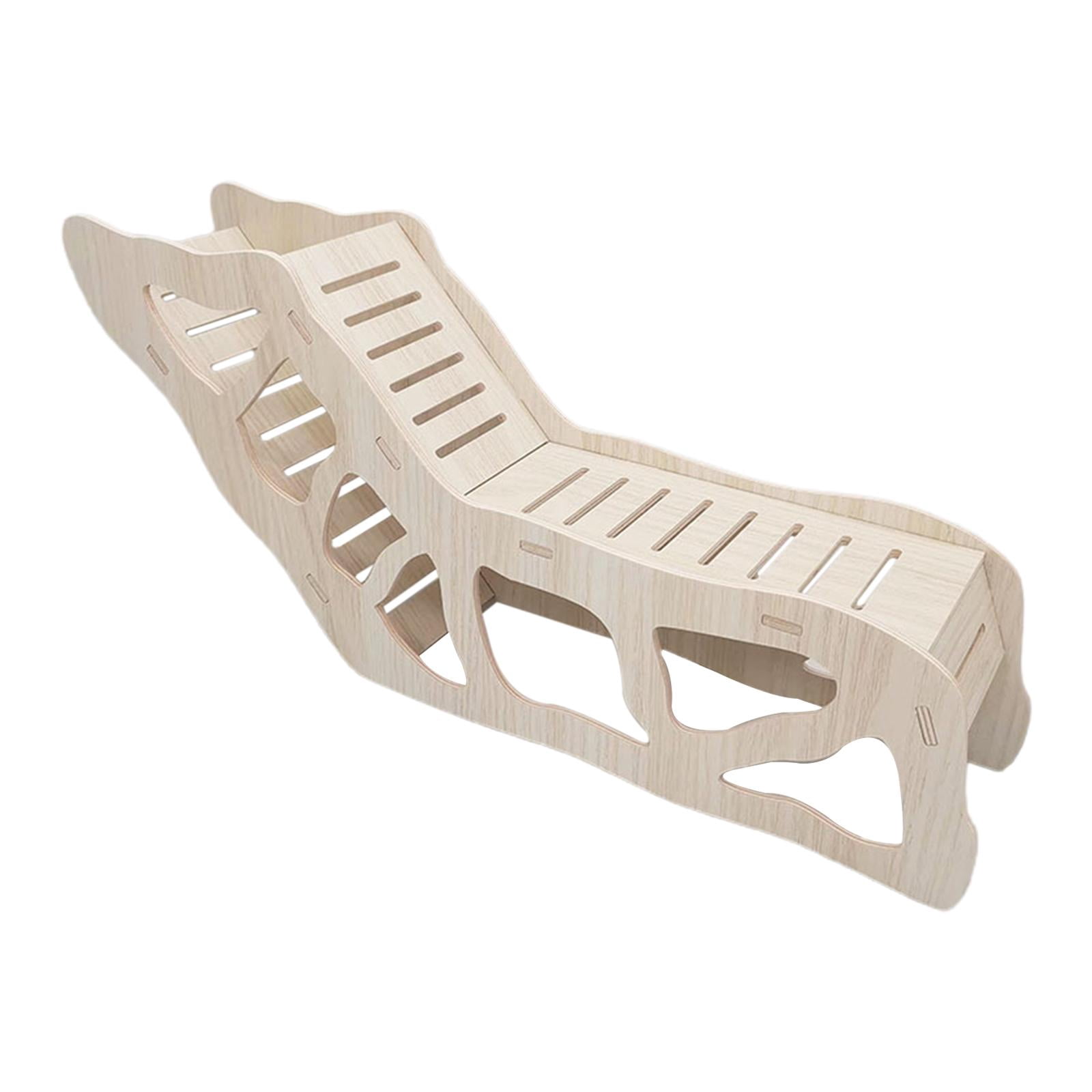 Bvdfgk Hamster Climbing Toy Wooden Ladder Climbing Toy Cage Accessories Gerbils Hamster Style B 45x19.5cm