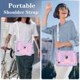 thumbnail image 6 of Dteck Case for iPad Mini 7 (A17 Pro) 2024 / Mini 6 2021 8.3 inch,Heavy Duty Kickstand Case with Shoulder Strap Shockproof Rugged Cover Built-in Pencil Holder for Pad Mini 7th/6th Gen 8.3",Purple+Pink, 6 of 7