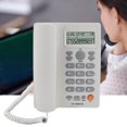 thumbnail image 5 of Identificador de llamadas Teléfono Llamadas manos libres Oficina en casa Hotel Teléfono fijo Inglés (Beige Blanco), 5 of 5