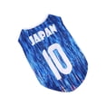 thumbnail image 3 of Lunxisen 1 Pcs Pet Soccer Shirt Breathable Mesh Garment for Small Dogs Cats Lightweight Outdoor Play Apparel Pet Costume Uniform, 3 of 9