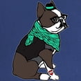 thumbnail image 2 of CafePress - Hipster Boston Terrier Maternity Dark T Shirt - Maternity Dark T-Shirt, 2 of 3