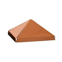UFPI Deckorators Metal Post Cap Polished Style - Copper Post Cap - Pack of 1, Bronze