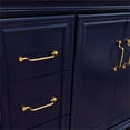 thumbnail image 5 of 37 in. Single Wooden Vanity  Blue White Carrara Round Right Door.Right Sink, 5 of 14