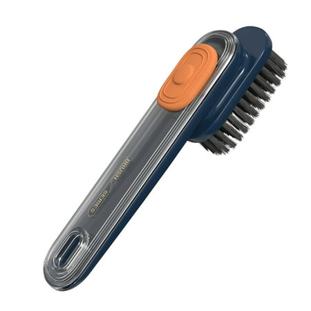 

Liquid Adding Shoe Clothes Brush Long Handle Scrubbing Brush for Basketball Shoes Leather Shoes Blue