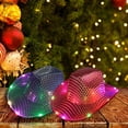 thumbnail image 3 of Toudaret LED Cowboy Hat Light Up Glitter Cowboy Hat with Sunglasses Sequin Space Cowgirl Hat for Women Men Costume, 3 of 8