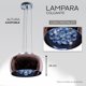 thumbnail image 2 of Lampara Colgante De Cristal Rosa, 2 of 4