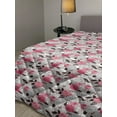 thumbnail image 2 of Floral Down Alternative Comforter, Romantic Different Spring Garden Blooming Flowers Drawing on Plain Backdrop, Microfiber Quilt for All Season, 5 Sizes, White Multicolor, by Ambesonne, 2 of 3