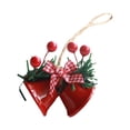 thumbnail image 3 of Campana colgante,Adorno de campana de Navidad Adorno de campana de comida,Campana de Navidad con lazo Campana de puerta de metal,Campanas de Navidad Adorno colgante para árbol, 3 of 8