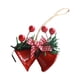 thumbnail image 2 of Campana de Navidad con lazo, preciosa campana de puerta de Metal, campanas de Metal navideñas para porche, guirnalda, ventana, vacaciones, Navidad , rojo, 2 of 8