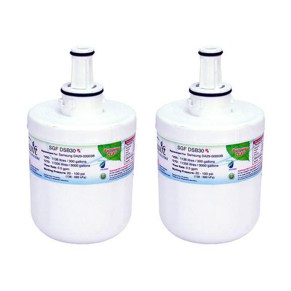 Swift Green Filters SGF-DSB30 Rx Compatible Refrigerator Water Filter for DA2900003,DA6100159(2 Pack)
