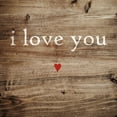 thumbnail image 2 of Jaxn Blvd. 15x15 Gold Ornate Wood Framed with Double Matting Museum Art Print Titled - I Love You, 2 of 4