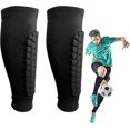 thumbnail image 4 of Football Shin Guards, Soccer Shin Guards Sleeves with Foam Football Shin Guard Socks Protective Shin Pad Sleeves for Football Games Beginner Running J, 4 of 4