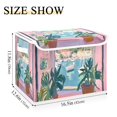 thumbnail image 5 of Yayeee Collapsible Cube Storage Bin with Lid Fabric Closet Decorative Basket with Handles, Sea Boat, 5 of 7