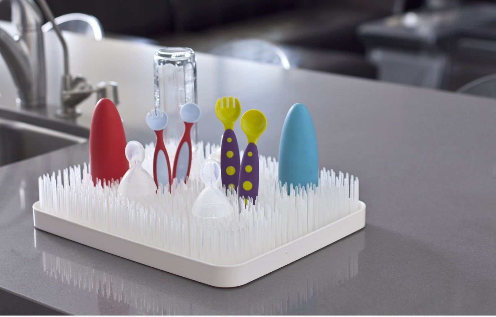 Boon Lawn Countertop Drying Rack Winter White