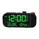 thumbnail image 1 of Reloj despertador con proyección, pantalla LED nítida, formato ajustable de 12/24 horas, decoración sencilla para el hogar. Negro, 1 of 9