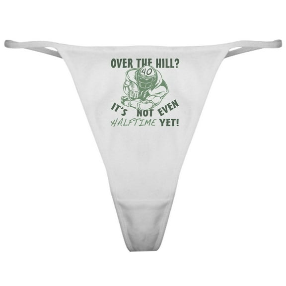 CafePress - Halftime 40 Football Bday Classic Thong - Women's Novelty Thong Panties Underwear