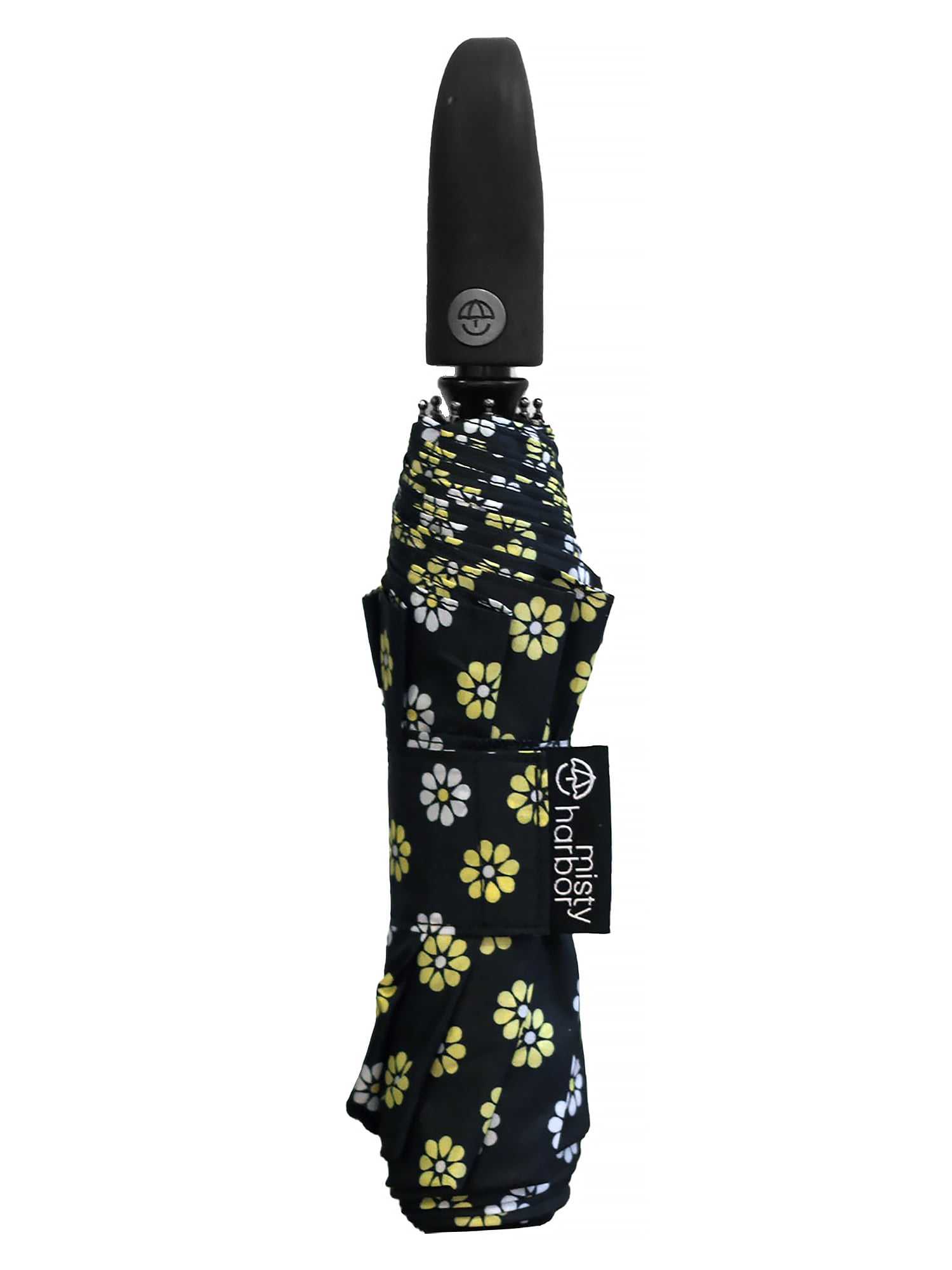 Misty Harbor 42" Automatic Open Rain Umbrella Daisy Print