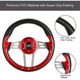 thumbnail image 7 of 10L0L RED Golf Cart Steering Wheel Fit EZGO TXT RXV Club Car DS Precedent Yamaha -12.5 inch Golf Cart Accessories, 7 of 7