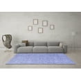 thumbnail image 3 of Ahgly Company Indoor Rectangle Solid Blue Modern Area Rugs, 8' x 10', 3 of 4