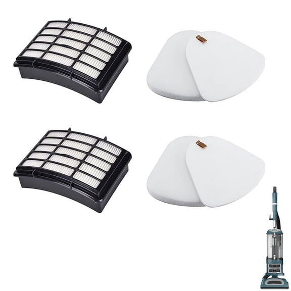 CU512 Filter Replacement for Shark CU512 CU510 Stratos Ultralight Corded Stick Vacuum 2 Filters 2 Foam Felt Filters
