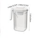 thumbnail image 3 of Cold Drink Jug Cup Transparent Jug Drinkware Cold Kettle Coffee Cold Brew Pot Home Use Large Capacity Beverage JuiceTea Drink Bucket, 3 of 7