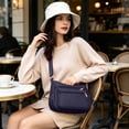 thumbnail image 4 of Large Capacity Nylon Crossbody Bag Multi Pocket Shoulder Bag Lightweight Casual Satchel Purse For Women Daily Commute Travel, 4 of 6