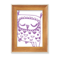 thumbnail image 1 of Cartoon Closed Eyes Bird Animal Pet Desktop Wooden Photo Frame Display Picture Art Painting Multiple Sets, 1 of 3