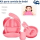 thumbnail image 2 of Juego de Vajilla para Bebé de Silicón, Rosa, Bluelander CBHH-0105, 2 of 5