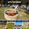 thumbnail image 5 of VEVOR 32" Rectangle Cooking Grate Fire Pit Grill Grate X-Marks Heavy-Duty Steel, 5 of 7