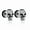 Silver, variant on Mens Unisex Punk Retro Skull Stud Earrings Gothic Rock Jewelry Stainless Steel-Black