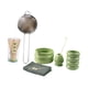 thumbnail image 2 of Matcha set cerámica tazón de matcha con cuchara de té té té japonés kit para batir para principiantes regalos de amantes del té de la familia verde, 2 of 9