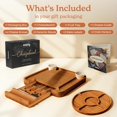 thumbnail image 2 of Charcuterie Boards Set - Large Bamboo Cheese Board Set - House Warming Gifts New Home, Wedding Gift for Couple, Bridal Shower Gift, Birthday Gifts for Women, 2 of 7