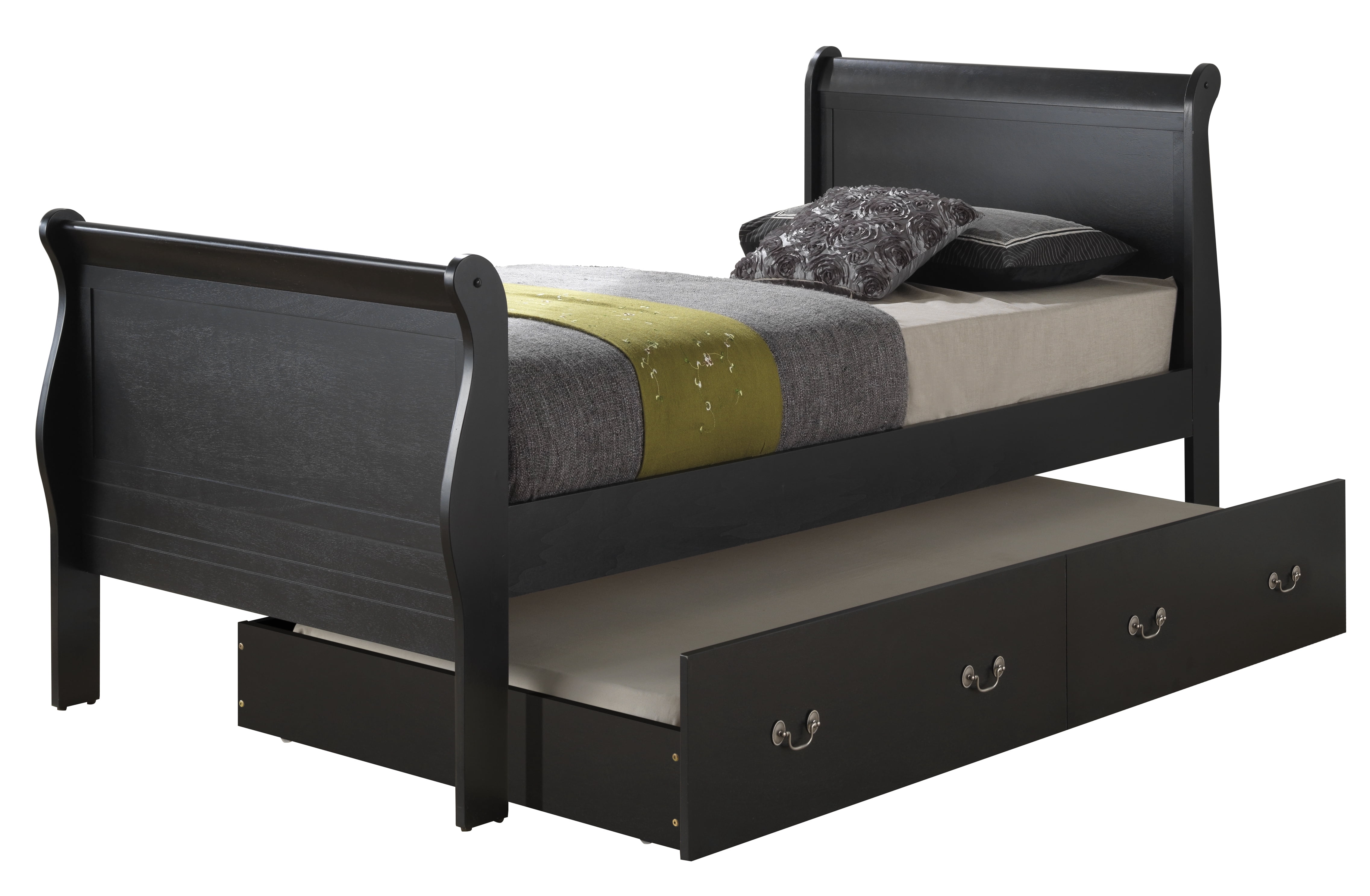 Glory Furniture Louis Phillipe G3150G-TTB Twin Storage Bed , Black