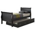 thumbnail image 2 of Glory Furniture Louis Phillipe G3150G-TTB Twin Storage Bed , Black, 2 of 2
