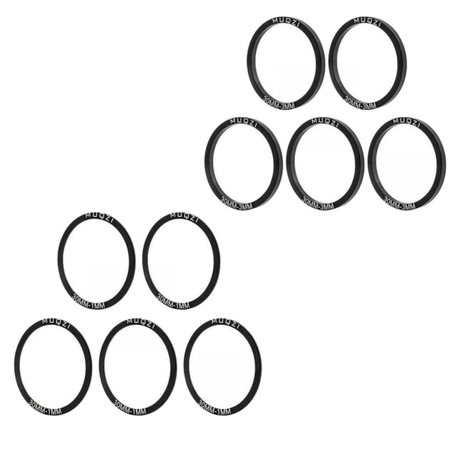 Ensemble de 10 Pcs de Joints de Pédalier de Vélo, Rondelle, Entretoise BB, Réparation de Vélo de Route 30MM T1MM T3MM