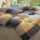 thumbnail image 3 of Check Pattern Gentleman Plaid Printed Bedding Set Floral Duvet Cover Pillowcase, 3 of 11