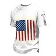 thumbnail image 3 of oqasdz T Shirts for Man US National Flag Graphic Comfort Crewneck Tee for 250 Years Birthday Celebration 4th of July Patriotic T Shirt, 3 of 6