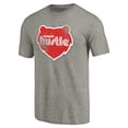 thumbnail image 2 of Men's Gray Memphis Hustle Distressed Primary Tri-Blend T-Shirt, 2 of 3