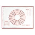 thumbnail image 3 of Alfombrilla de silicona para hornear, alfombrilla antiadherente para hornear de 70x50 cm, alfombrilla rodante antideslizante con medida para fondant, galletas, masa para pizza Zhivalor HFP-0070, 3 of 9