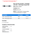 thumbnail image 2 of Rear Left Axle Assembly - Compatible with 2006 - 2008 Dodge Charger RWD 2007, 2 of 2
