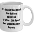 thumbnail image 2 of Classic Coffee Mug: It’s Okay If You Think Ice Sailing Is. - Great Present For Your Friends And Colleagues! - White 11oz, 2 of 2