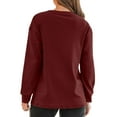thumbnail image 4 of Shine Up 2 Pack Womens sweatshirt Casual Long Sleeve Shirts Crewneck Lightweight Tops, 4 of 6