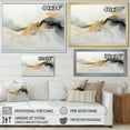 thumbnail image 4 of Designart "Yellow Grey Minimalism Calm Abstraction" Modern Floater Framed Canvas Art Print, 4 of 7